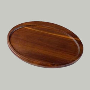 Large Oval Plate (Dark Wood) - 14.25″ x 10.5"